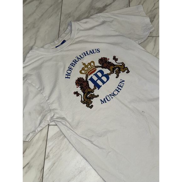 Hofbrauhaus Munchen Unisex T-Shirt Size Small White Short Sleeve Shirt Germany - Picture 2 of 5